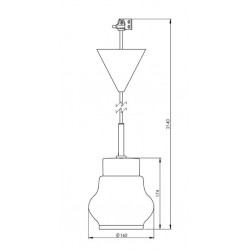 IE_7132-510-10 Ifo Electric Smycka Emma pendant clear glass