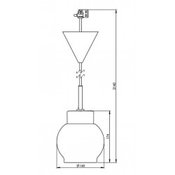 IE_7131-510-10 Ifo Electric Smycka Magda pendant clear glass