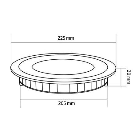 TP-00.01.118 Round 18W UltraSlim LED Panel