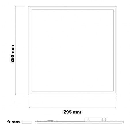 PL-030.030.018.13 18W 30x30cm Slim LED Panel - LIFUD